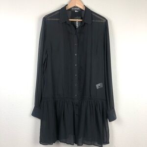 AZADEH BLACK SILK DRESS 4